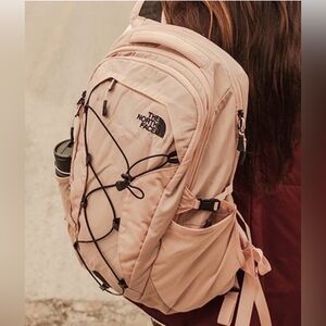 The North Face Borealis light pink backpack